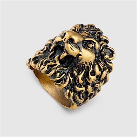 lion ring gucci